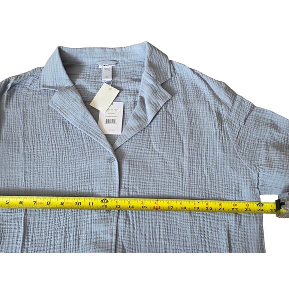 NWT Andie The Margarita Button-Up Size XL Mist Blue - Picture 6 of 7
